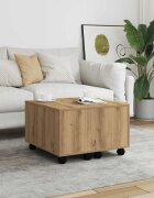 vidaXL Комплект кафе маси дъб сонома 60x60x38 см инженерно дърво