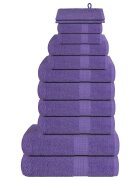 vidaXL Комплект кърпи FROGN от 12 части лилави 360 г/м²