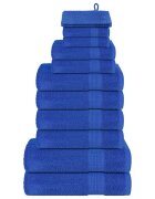 vidaXL Комплект кърпи FROGN от 12 части син 360 г/м²