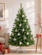vidaXL Комплект коледни топки 30 бр. Шампанско Ø 6 см PET