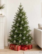 vidaXL Комплект коледни топки XL 25 бр. Прозрачен Диам. 10 cm