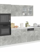 vidaXL Комплект кухненски шкафове 7 части Lyon бетонно сив инженерно дърво