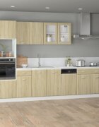 vidaXL Комплект кухненски шкафове 7 части "Lyon" дъб сонома инженерно дърво
