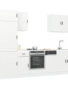 vidaXL Комплект кухненски шкафове 7 части "Porto" бяло инженерно дърво