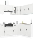 vidaXL Комплект кухненски шкафове от 11 части Kalmar инженерно дърво