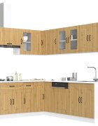 vidaXL Комплект кухненски шкафове от 11 части Kalmar инженерно дърво