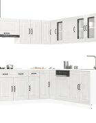 vidaXL Комплект кухненски шкафове от 11 части Kalmar инженерно дърво