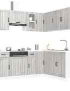 vidaXL Комплект кухненски шкафове от 11 части Kalmar инженерно дърво