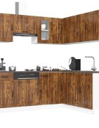 vidaXL Комплект кухненски шкафове от 11 части Kalmar инженерно дърво