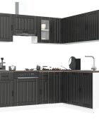 vidaXL Комплект кухненски шкафове от 11 части Kalmar инженерно дърво