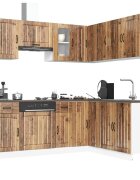 vidaXL Комплект кухненски шкафове от 11 части Kalmar инженерно дърво