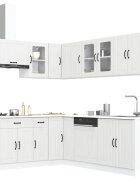 vidaXL Комплект кухненски шкафове от 11 части Lucca инженерно дърво