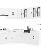 vidaXL Комплект кухненски шкафове от 11 части Lucca инженерно дърво