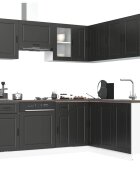 vidaXL Комплект кухненски шкафове от 11 части Porto инженерно дърво