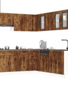 vidaXL Комплект кухненски шкафове от 11 части Porto инженерно дърво