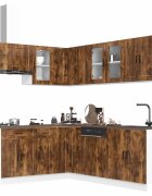vidaXL Комплект кухненски шкафове от 11 части Porto инженерно дърво