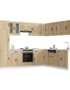 vidaXL Комплект кухненски шкафове от 14 части Kalmar инженерно дърво