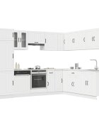 vidaXL Комплект кухненски шкафове от 14 части Lucca инженерно дърво