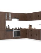 vidaXL Комплект кухненски шкафове от 14 части Porto инженерно дърво