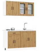 vidaXL Комплект кухненски шкафове от 4 части Kalmar инженерно дърво
