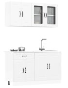 vidaXL Комплект кухненски шкафове от 4 части Kalmar инженерно дърво