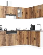 vidaXL Комплект кухненски шкафове от 4 части Porto инженерно дърво