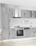 vidaXL Комплект кухненски шкафове от 8 части Kalmar инженерно дърво