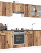 vidaXL Комплект кухненски шкафове от 8 части Kalmar инженерно дърво
