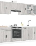 vidaXL Комплект кухненски шкафове от 8 части Kalmar инженерно дърво