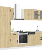 vidaXL Комплект кухненски шкафове от 8 части Kalmar инженерно дърво