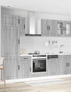 vidaXL Комплект кухненски шкафове от 8 части Kalmar инженерно дърво