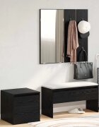 vidaXL Комплект мебели за антре 5 бр. Черен дъб Инженерна дървесина
