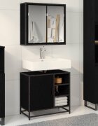 vidaXL Комплект мебели за баня 2 бр. Черния дъб 65 x 33 x 60 см