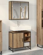 vidaXL Комплект мебели за баня 2 бр. Дъб 65 x 33 x 60 см