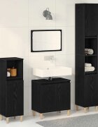 vidaXL Комплект мебели за баня 3 бр. Черния дъб 30 x 30 x 180 см