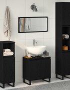 vidaXL Комплект мебели за баня 3 бр. Черния дъб 30 x 30 x 190 см