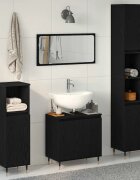 vidaXL Комплект мебели за баня 3 бр. Черния дъб 30 x 30 x 190 см