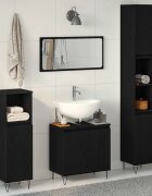 vidaXL Комплект мебели за баня 3 бр. Черния дъб 30 x 30 x 190 см