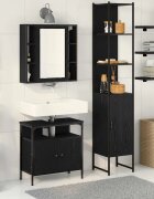 vidaXL Комплект мебели за баня 3 бр. Черния дъб 33 x 33 x 1855 см