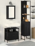 vidaXL Комплект мебели за баня 3 бр. Черния дъб 33 x 33 x 1855 см