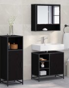 vidaXL Комплект мебели за баня 3 бр. Черния дъб 35 x 375 x 100 см
