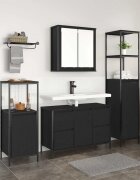 vidaXL Комплект мебели за баня 3 бр. Черния дъб 36 x 35 x 165 см