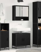 vidaXL Комплект мебели за баня 3 бр. Дъб 90 x 33 x 60 см