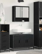 vidaXL Комплект мебели за баня 3 бр. Старо дърво 90 x 33 x 60 см