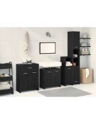 vidaXL Комплект мебели за баня 4 бр. Черния дъб 30 x 30 x 1835 см