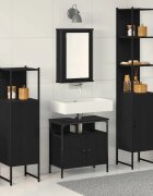 vidaXL Комплект мебели за баня 4 бр. Черния дъб 33 x 33 x 1855 см