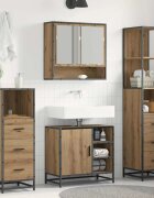vidaXL Комплект мебели за баня 4 бр. Дъб 65 x 33 x 60 см
