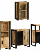 vidaXL Комплект мебели за баня 4 бр. Кафяво 55 x 35 x 60 см