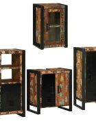 vidaXL Комплект мебели за баня 4 бр. Многоцветен 55 x 35 x 60 см