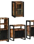 vidaXL Комплект мебели за баня 4 бр. Многоцветен 55 x 35 x 60 см